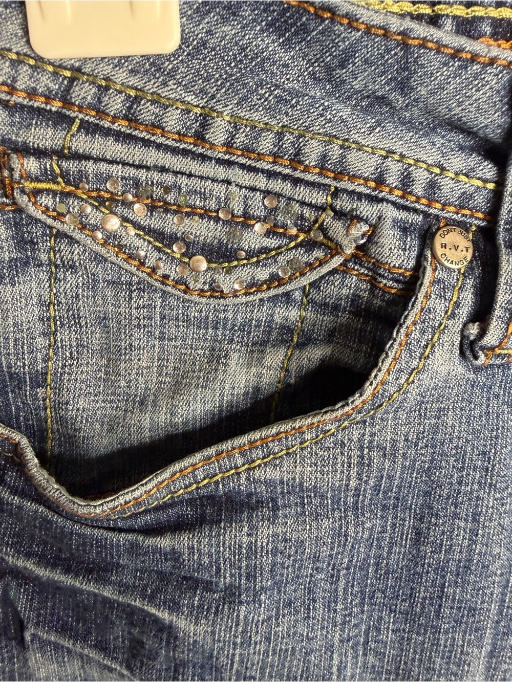 Y2K RVT Medium Blue Bootcut Jeans - Picture 4 of 7